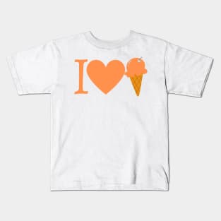 I Love Ice Cream Kids T-Shirt